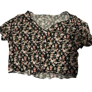 Flower Design Crop top